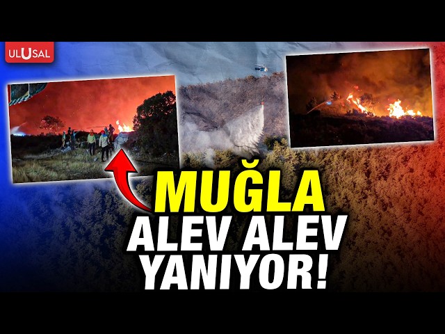 1020 KİŞİ TAHLİYE EDİLDİ! Muğla Milas'ta korkunç yangın! İşte o anlar...