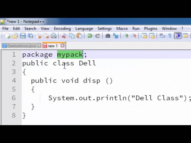 148. Create and Save Package for notepad user in Java Programming (Hindi)