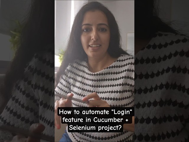 Automate Login Feature -Cucumber+Selenium project #seleniumwebdriver #qaengineer #automationtesting