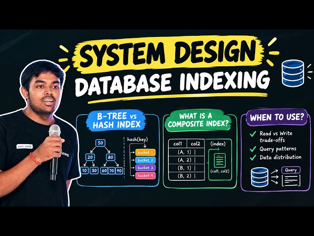 System Design: Database Indexing Explained — B-Tree vs Hash Index & Composite Index