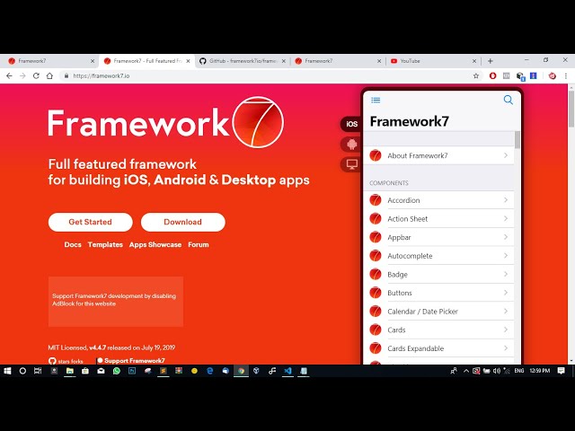 How to make hybrid apps for both  android and iOS using framework7