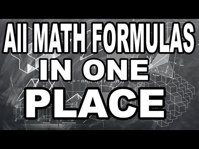 ALL MATH FORMULAS IN ONE PLACE FULL by mathOgenius