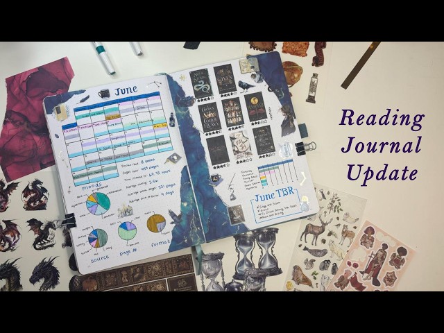 June Reading Journal Update and July Setup