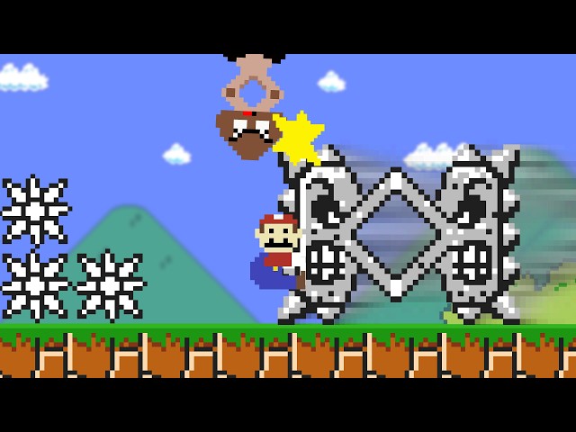 When everything Mario jumps on turns into a SPRING