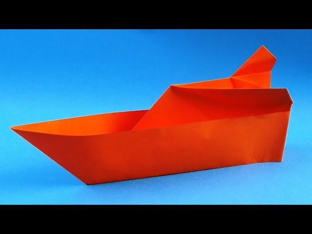 How to make an origami boat step by step