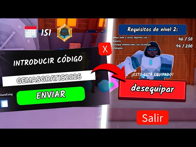 Probé códigos de gemas en 99 NOCHES EN EL BOSQUE 2026