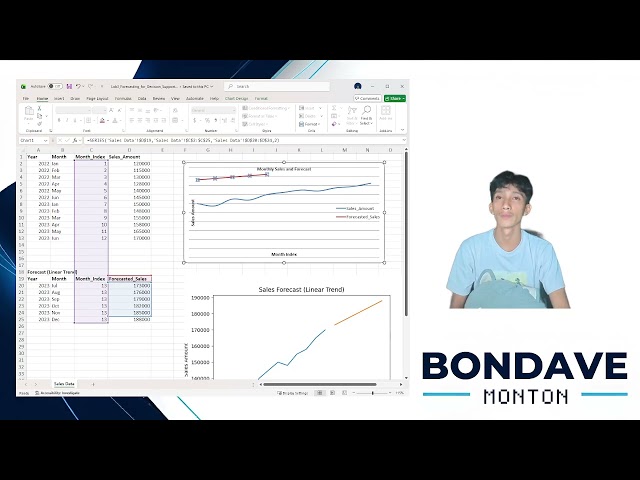 Laboratory 3 | Sales Forecasting Using Linear Regression in Excel | DW & Data Mining