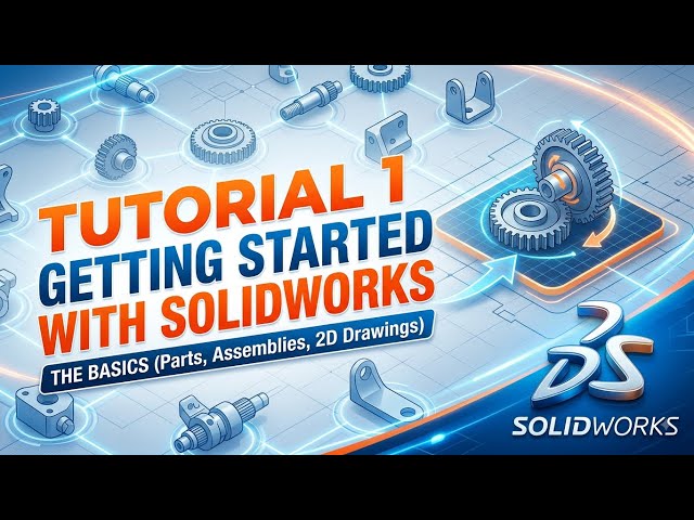 SolidWorks Beginner Tutorial 1 : Create Your First 3D Part in 5 Minutes!