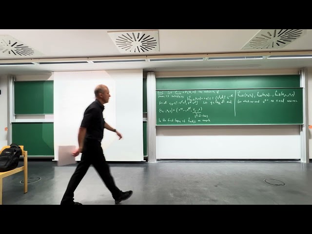 Recording of the 8-th lecture ''Statistical Theory for Deep Learning'' from May 13, 2024