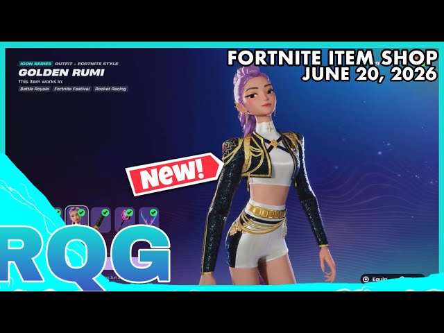 KPOP DEMON HUNTERS & MESSI ARE BACK! FORTNITE ITEM SHOP (June 20, 2026)