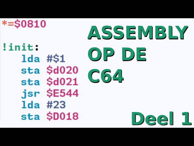 Assembly programmeren op de C64