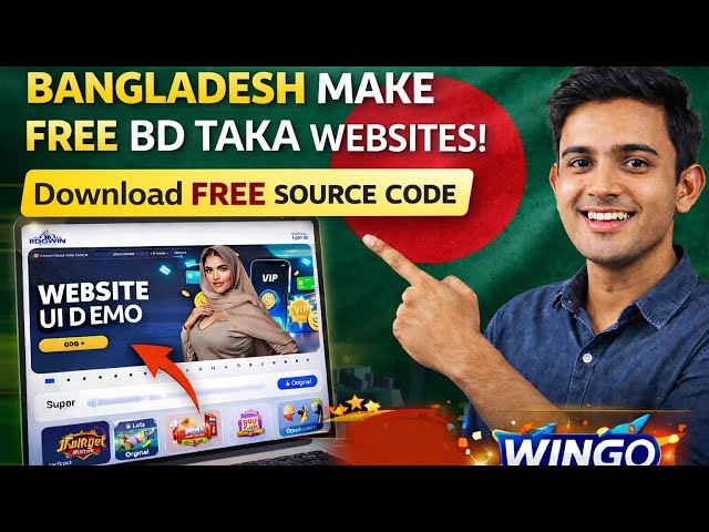 How to Create BDT Gaming Website | Download Free Source Code | Wingo Style UI