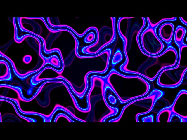 LoopVibe 4K - Neon Pink & Blue Liquid Flow 4K (2 Hours) - No Audio