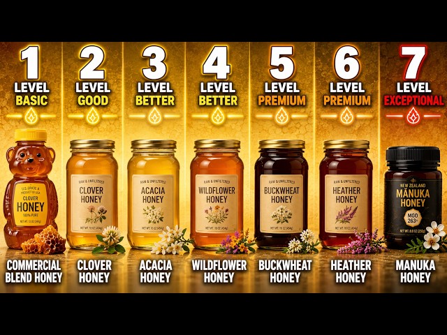 7 Levels of Honey - Ranked by Health Benefits