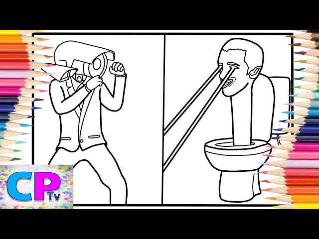 Skibidi Toilet Coloring Pages/Cameraman vs G Toilet/Elektronomia - Energy [NCS Release]