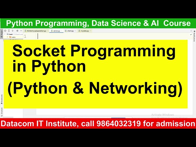 Socket Programming in Python , AI & Data Science course in Guwahati, #pythonprogramming #python