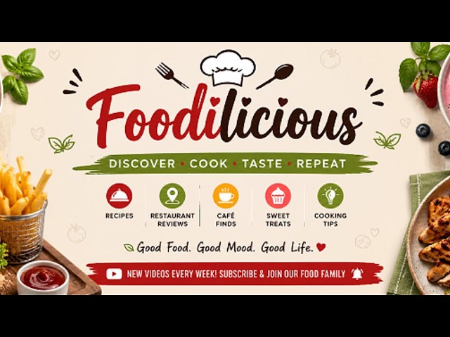 Welcome to my Channel - Foodilicious!