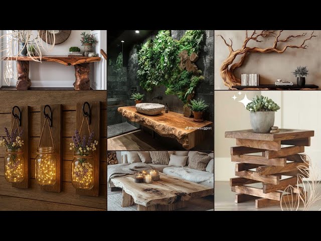 Rustic Wood Home Decor & Furniture | Elegant & Natural Style Ideas