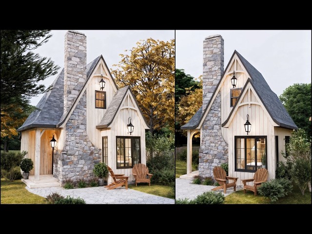 (450 sqft) A STUNNING Small House That Makes Every Square Foot Feel Bigger