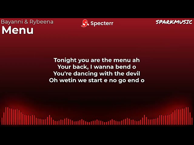 Bayanni & Rybeena - Menu (Lyrics)