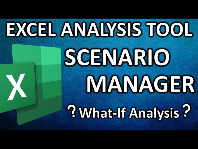 Scenario Manager in Microsoft Excel | What-if Analysis