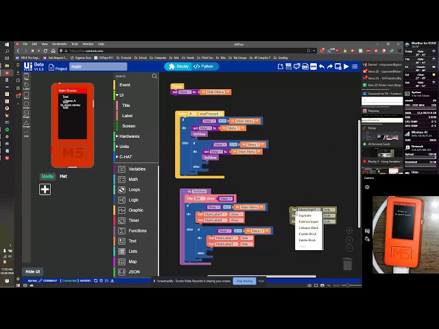 Blockly - Making Menu Systems