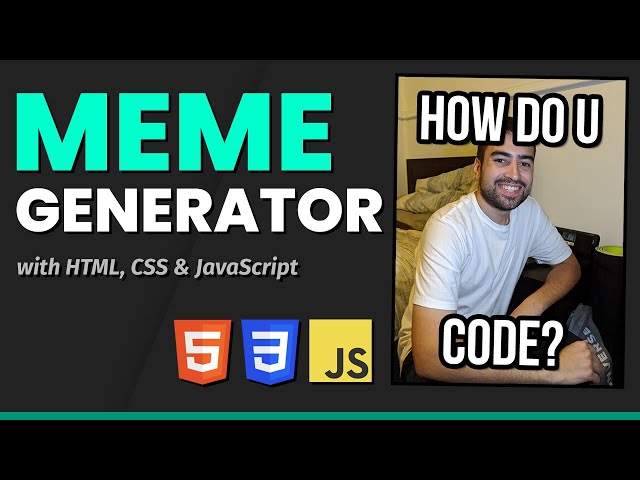 How to Build a Meme Generator with JavaScript (No Frameworks Project)