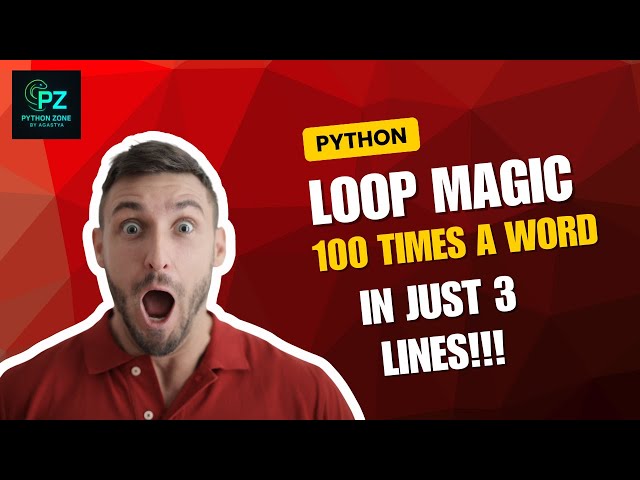 The Python Loop Trick That Prints Your Name