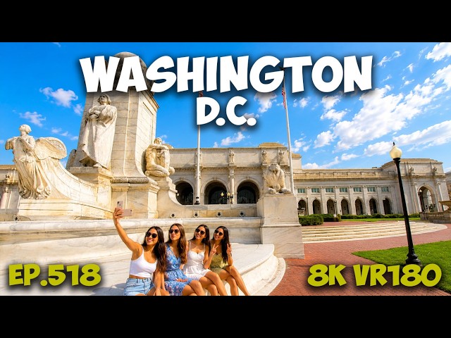 Ep.518 Gateway to Democracy: Walking DC’s Historic Columbus Circle Plaza 8K VR180 3D Travel