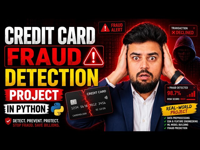Build a Credit Card Fraud DETECTION MODEL in Python (Step-by-Step Tutorial)