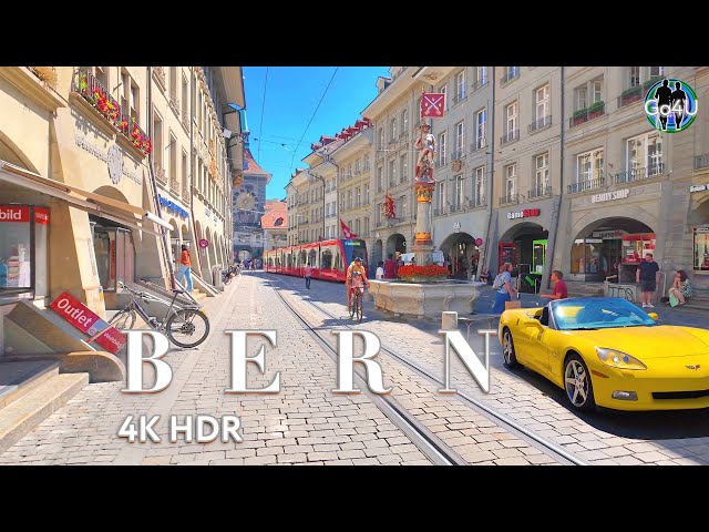 Switzerland BERN 🇨🇭 Stroll in impressive City Centre 4K HDR Bern is Outstanding Universal Value