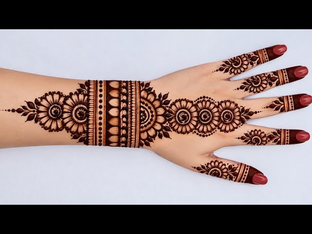 Very stylish mehndi design | Easy mehndi design | Back hand mehndi | Simple mehandi design | Mehandi