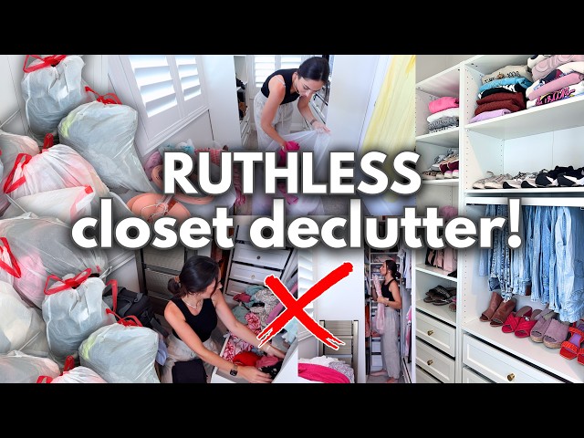 MASSIVE CLOSET DECLUTTER 2026! 🗑️ GET RID OF IT! Purge, Organize, and Reset for Fall!