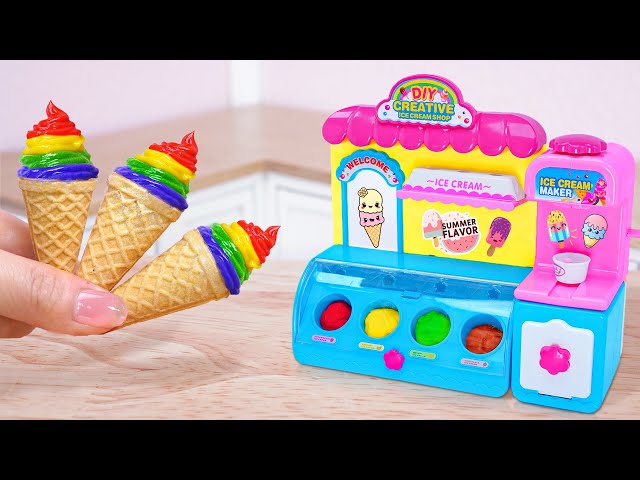 Rainbow Ice Cream 🍧 Amazing Miniature Ice Cream Decorating | 1000+ Miniature Ideas with Mini Cakes