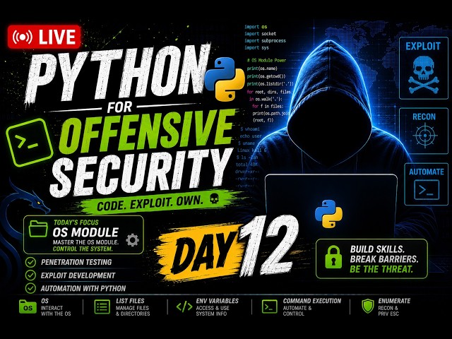 Python for Offensive Security | Day 12 | Python for cybersecurity