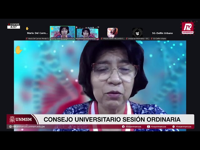 🔴#ENVIVO #UNMSM 12/03/2026 Consejo Universitario Sesión Ordinaria