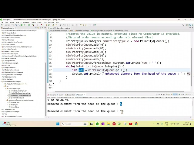 #34.7 Priority Queue in Java | Min Heap vs Max Heap | Real-life Use Case | Java Collections