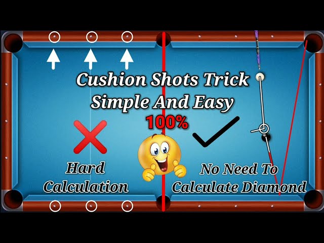 8 Ball Pool Cushion Shot Tutorial | Cushion Shot Trick In 8 Ball Pool #8ballpool #8ball