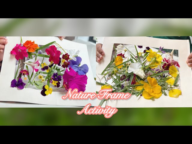 Nature Frame Activity for Kids| Learning Through Play with Nature