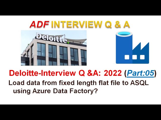 deloitte azure data engineer interview questions | adf real time interview questions | BIG 4