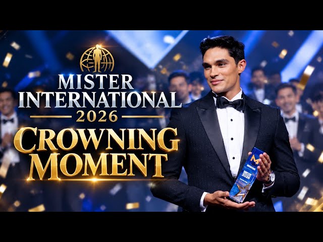 Momento de la coronación de Mister International 2026