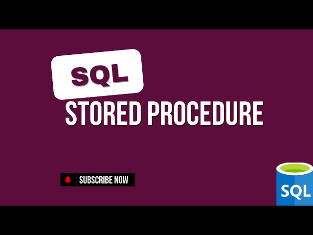 SQL Stored Procedures Explained! 🔥 Faster Queries, Better Code!