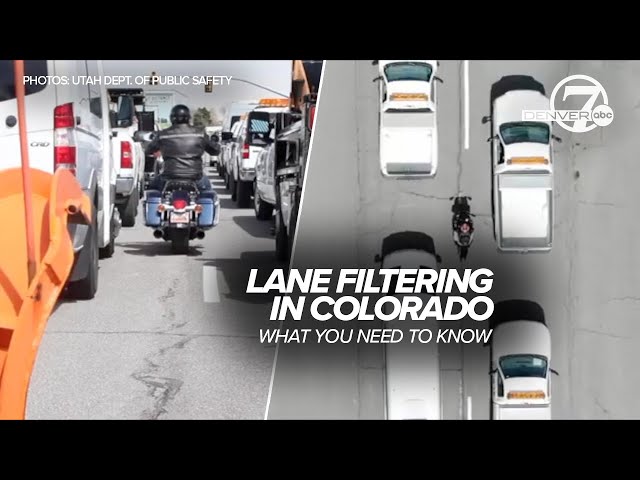 Motorcycle lane filtering is legal in Colorado. What you need to know abut the new law