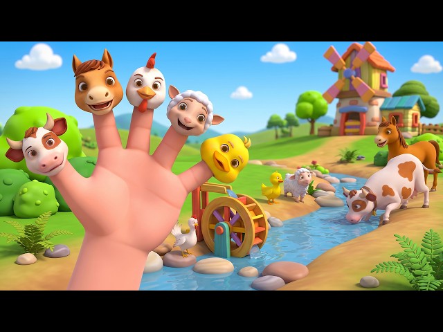 Farm Animals Family | Learn Animal Names for Kids | FunToon Rhymes