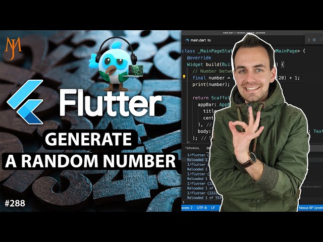 Flutter Tutorial - How To Create A Random Number | Random Number & Random Data List