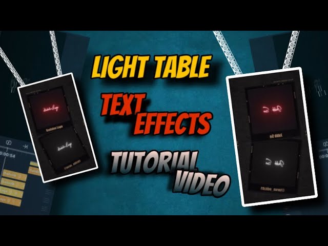 Light Table Glow effect Lyrical text Video Editing Tutorial |Alight Motion Lyric Tutorial With Xml