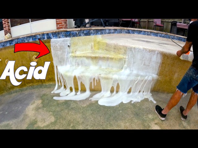 Car Crash = Acid Wash?? Here’s What Happened | Extreme Pool Transformation