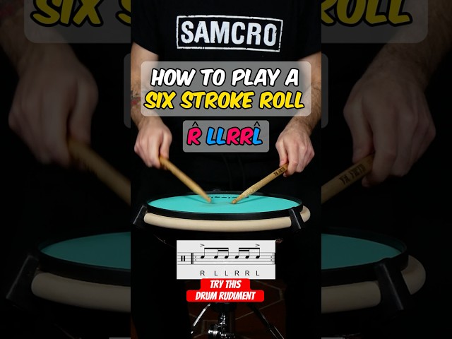 Essential Drum Rudiment : The Six Stroke Roll 🥁
