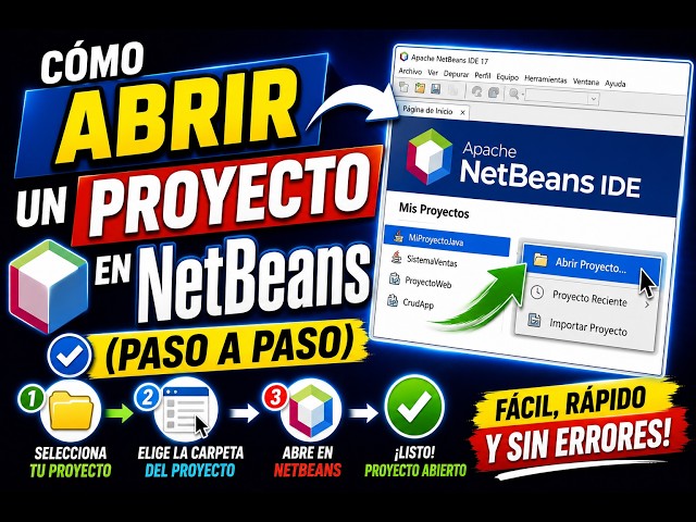 How to OPEN a PROJECT in NetBeans (Step by Step)