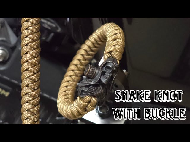 ONE OF THE EASIEST PARACORD KNOT, SNAKE KNOT PARACORD BRACELET.